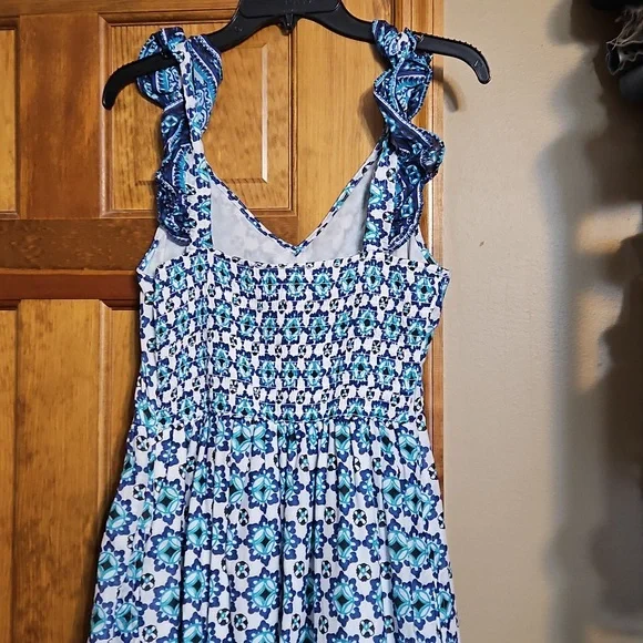 NWT Lucky Brand Tiered Ruffle Maxi Dress - Picture 8 of 13